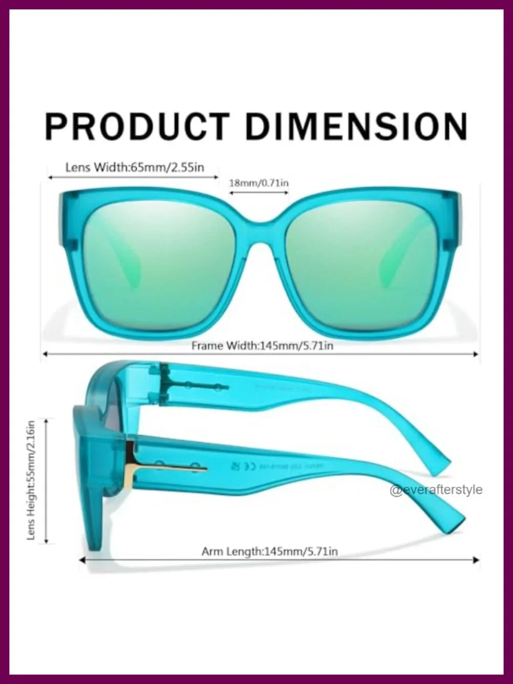 Polarized Fit Over Glasses Sunglasses Oversized TAC Lens UV Protection for